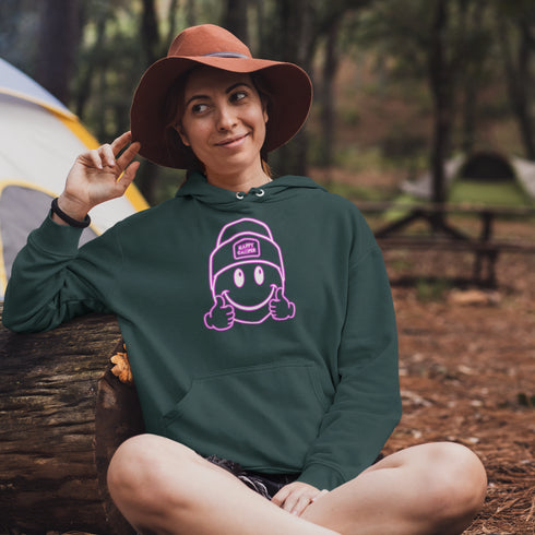 Introducing the ultimate companion for your outdoor adventures – the Happy Camper Hoodie! Designed with the enthusiastic explorer in mind, this hoodie is not just a piece of clothing; it's a declaration of joy and positivity in the great outdoors.
